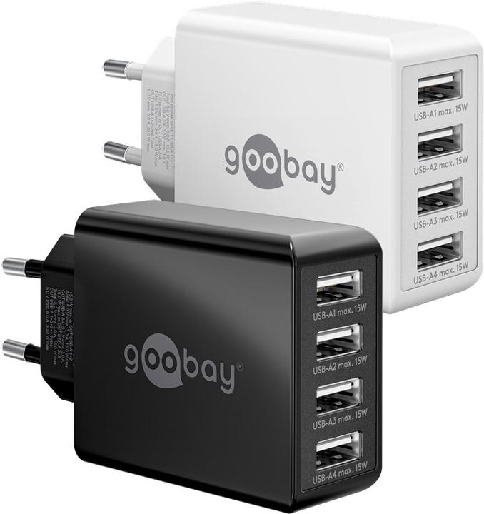 Image du produit Goobay Chargeur USB A 4 ports (30 W)