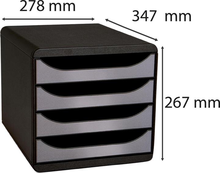 Produktbild Exacompta Schubladenelement Big-Box (A4, Quer)