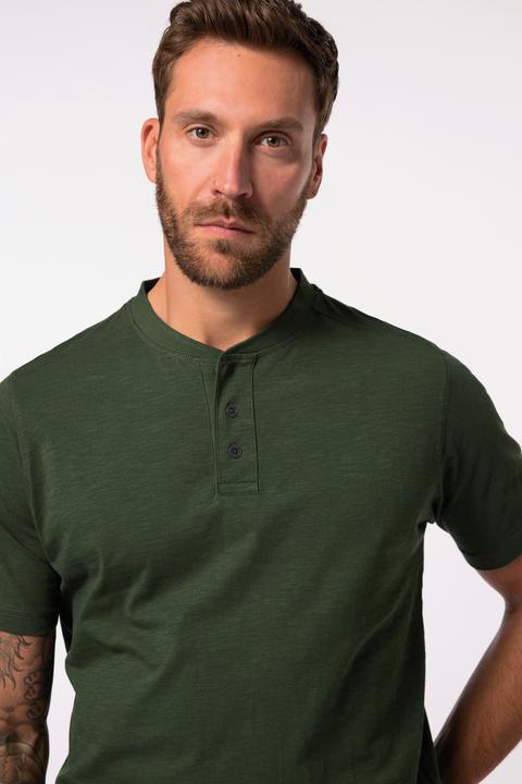 Produktbild JP1880 Henley, Halbarm, Rundhals mit Knopfleiste (8XL)