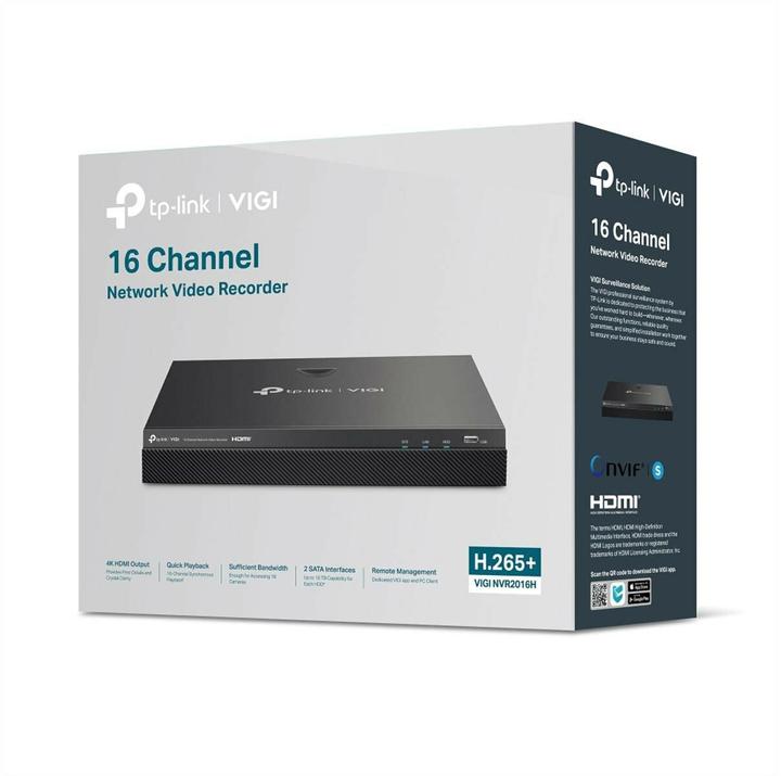Produktbild TP-Link VIGI NVR2016H 16 Channel Network Video Recorder (Netzwerk Videorecorder (NVR))
