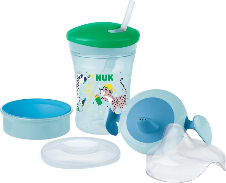 Produktbild NUK Trinklernset mit unterschiedlichen Trinkaufsätzen