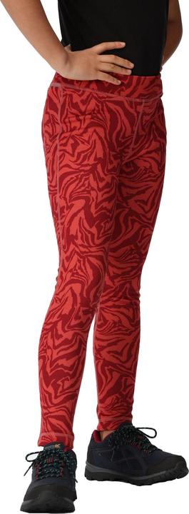 Actual product image Regatta Childrens/Kids Barlia Zebra Print Winter Leggings (164)