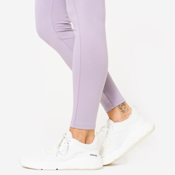Immagine prodotto Domyos Leggings Damen hohe Taille - rauchlila (W28/L31)