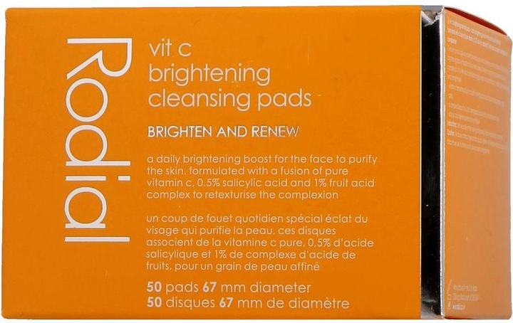 Produktbild Rodial - Vit C Brightening Cleansing Pads (Reinigungstücher, 50 ml)