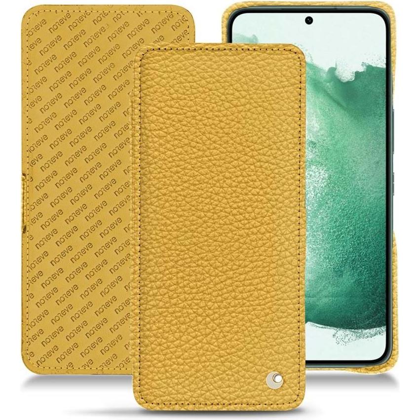 Noreve Lederschutzhülle horizontal (Samsung Galaxy S22+ 5G), Smartphone Hülle, Orange