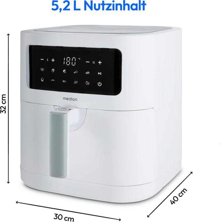 Image du produit Medion LIFE® E40 XL Heissluftfritteuse Matt MD11740