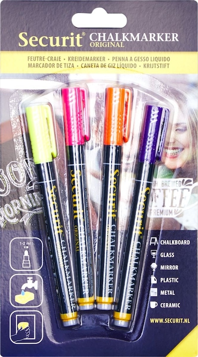 Produktbild Securit Bl-Sma100-V4-Tro (Mehrfarbig, 4 mm, 4 x)
