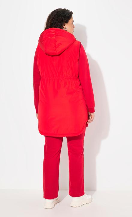 Image du produit Ulla Popken Gilet matelassé HYPRAR réversible et déperlant, fermeture à glissière à double sens, capuche (50, 52)