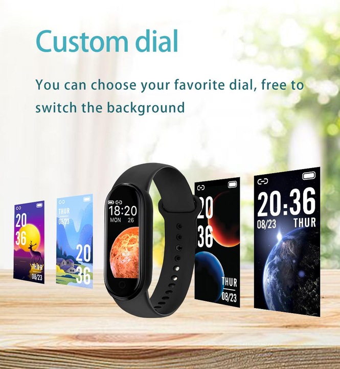 Image du produit PhoneLook Active Fitness Tracker M7 Bracelet sportif intelligent Montre connectée Bluetooth