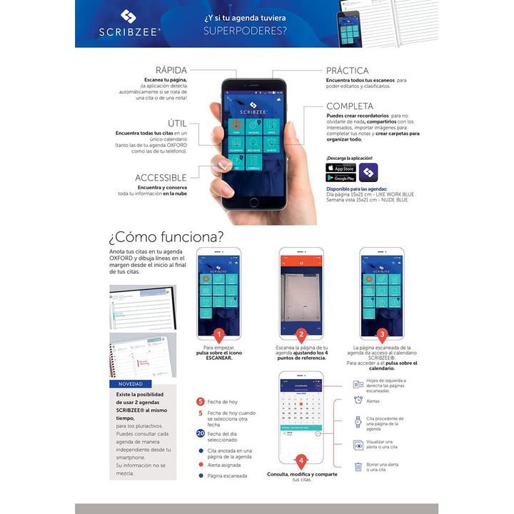 Immagine prodotto Oxford Libro a spirale MyColours (A4, Quadretti, Copertina rigida)