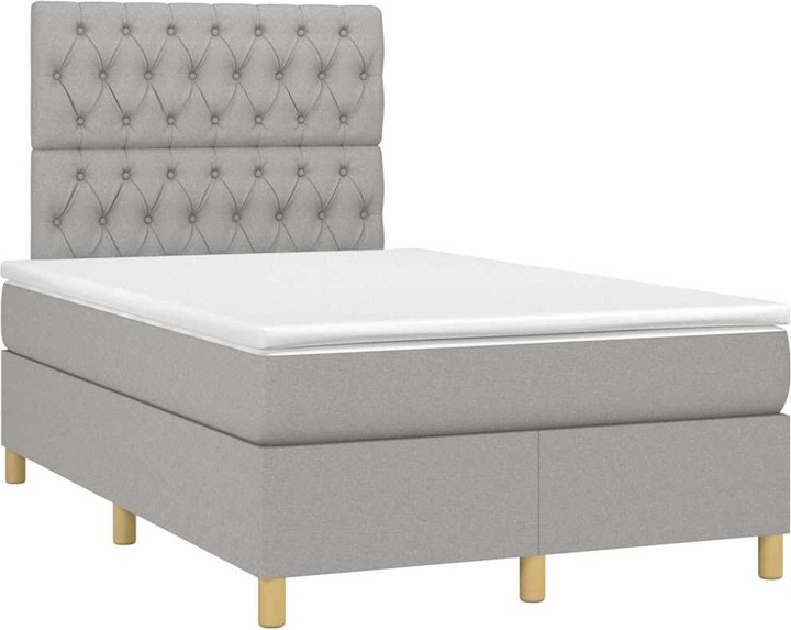 Produktbild VidaXL Bo x springbett mit Matratze 120 x 190 cm Stoff (120 x 190 cm)
