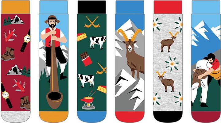 Produktbild United Oddsocks Schweiz (6er Pack, 39 - 46)