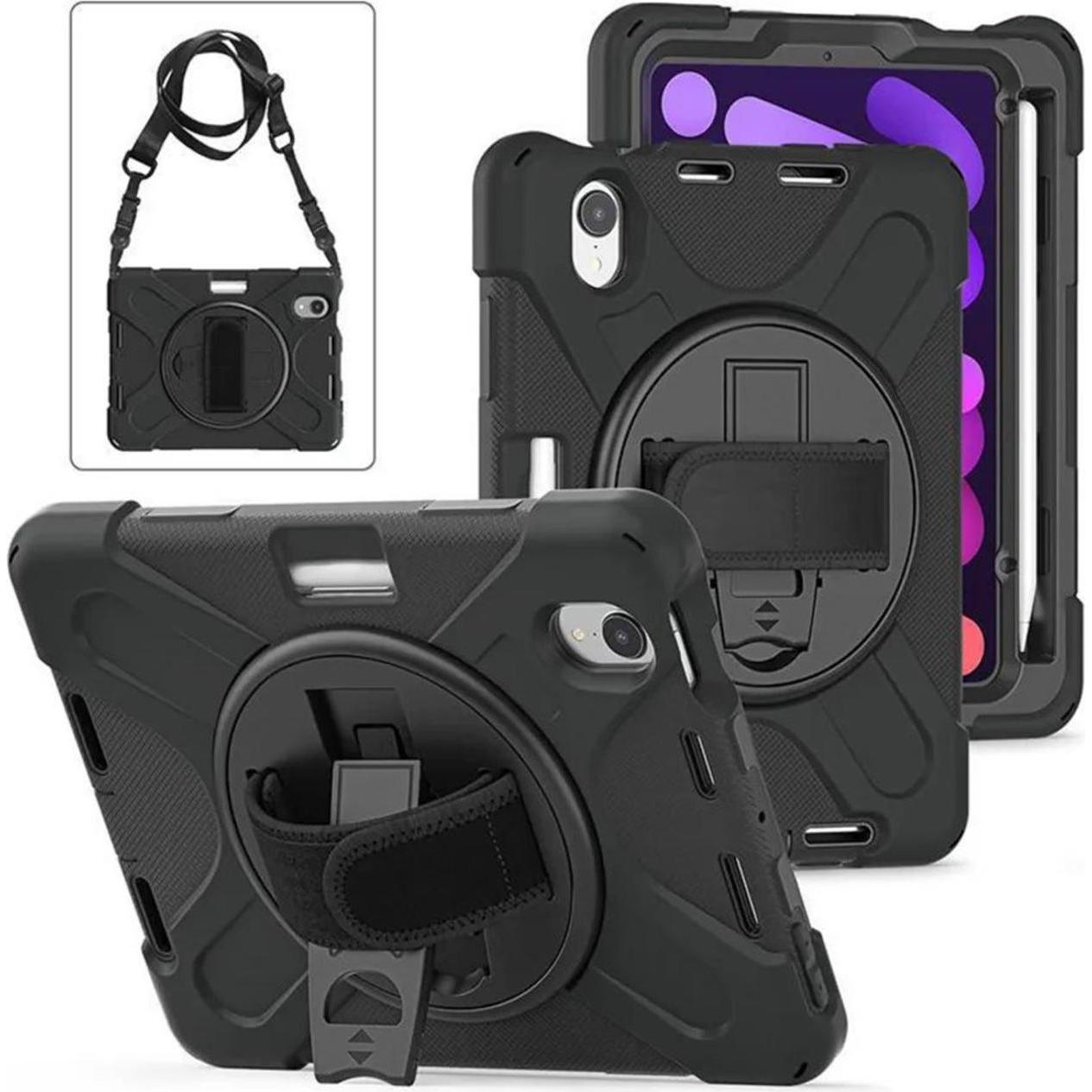 eSTUFF Defender Case (iPad mini 2021 (6. Gen)), Tablet Hülle, Schwarz