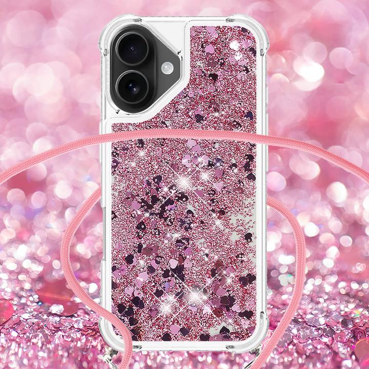 Immagine prodotto Cover-Discount iPhone 17 - Glitzer Hülle mit Kordel (Apple iPhone 17)