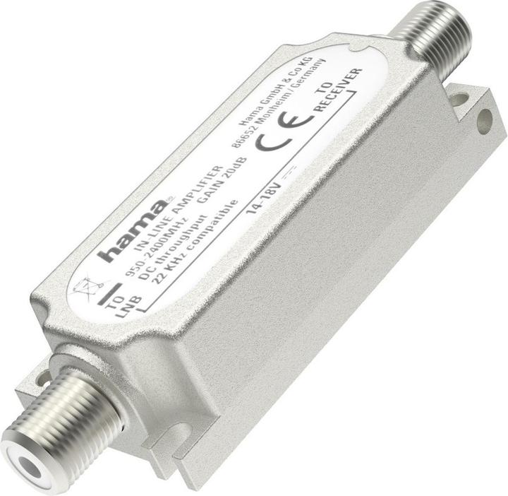 Actual product image Hama SAT inline amplifier, 20 dB