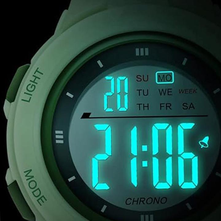 Produktbild VR Shinecon Kinderuhr Digitalanzeige, Modell Exia Wassergrün (Digitaluhr, 35 mm)