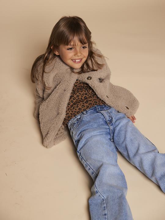 Immagine prodotto Envie de Fraise Mädchen Jacke mit Teddyfleece Mama-Tochter-Capsule, Futter mit Leo-Print (128)