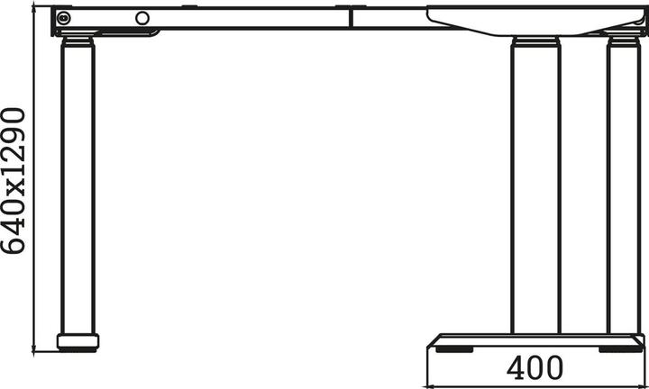 Actual product image OK-Line Elektro-Schreibtisch TRD Flex, silber