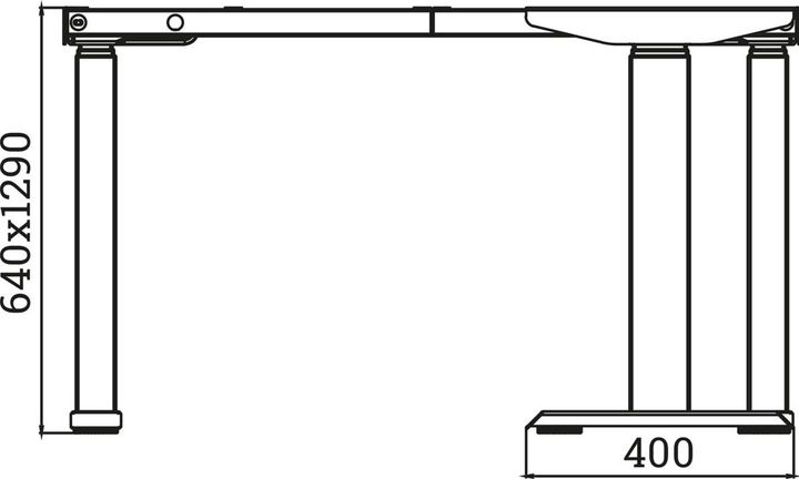 Productafbeelding OK-Line Elektrisch bureau TRD Flex, zilver