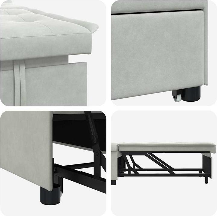 Image du produit vidaXL Canapé-lit Gris clair