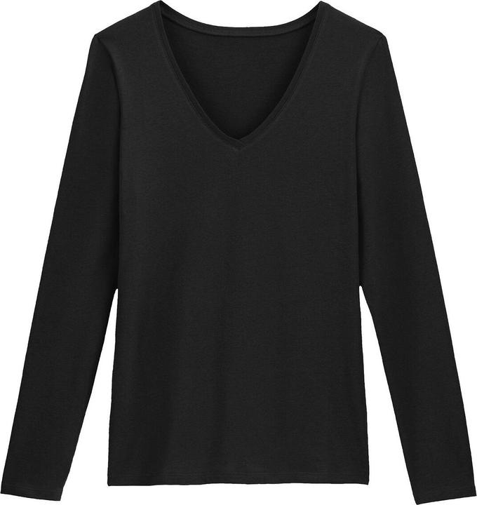 La Redoute Collections T-Shirt mit V-Ausschnitt (XS)