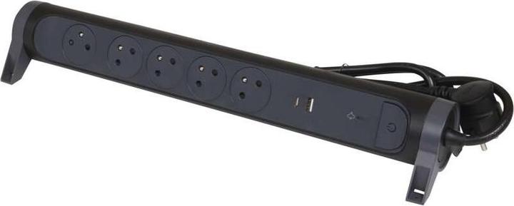 Image du produit Legrand Przedłużacz 5x2PZ +USB A/C 1,5m czarny (1.50 m)