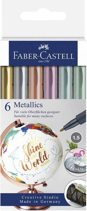 Produktbild Faber-Castell Metallics (Multicolor, 1.50 mm, 6 x)
