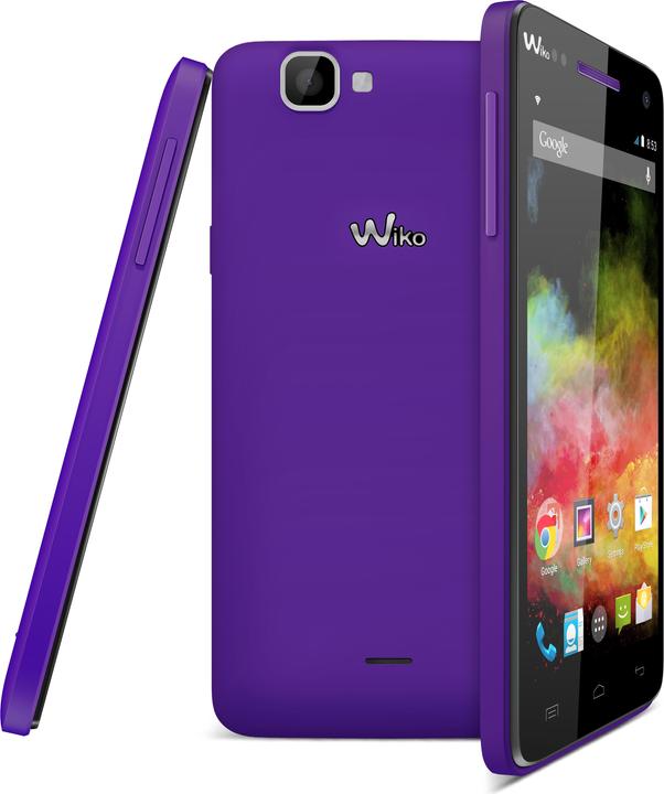 Actual product image Wiko Rainbow 4G (8 GB, Violet, 5", Hybrid Dual SIM, 8 Mpx, 4G)