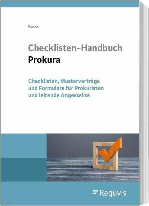 Produktbild Checklisten-Handbuch Prokura (Deutsch, Christian Bosse, 2023)