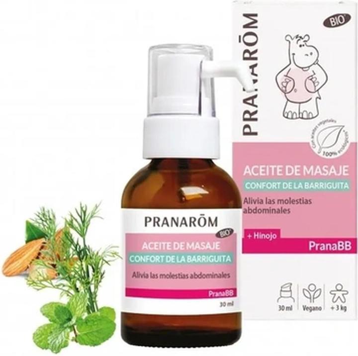 Pranarom Olio per massaggi al ventre Comfort Bio Eco 30ml (30 ml)