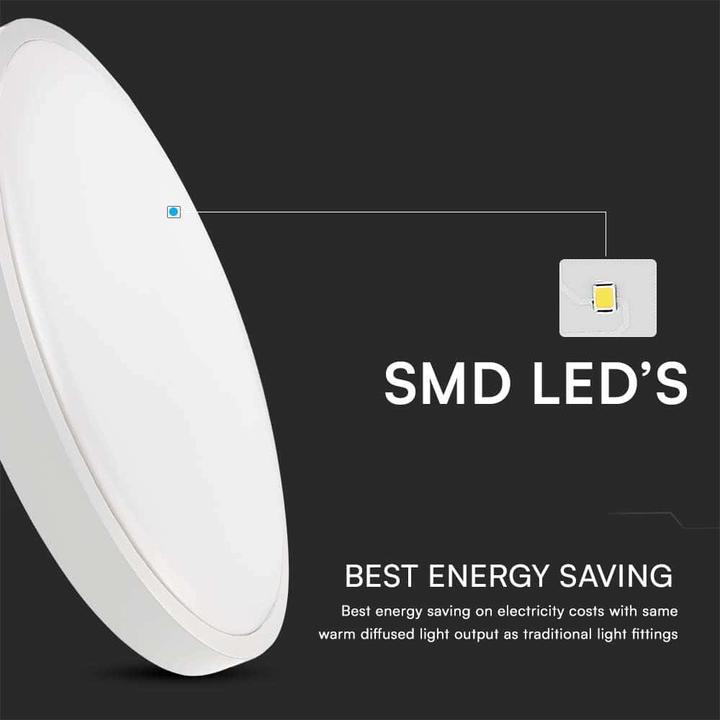 Immagine prodotto V-TAC LED-Deckenleuchte VT-8618, EEK: F, 18 W, 1830 lm, 4000 K, IP44, 250 mm (1830 lm)
