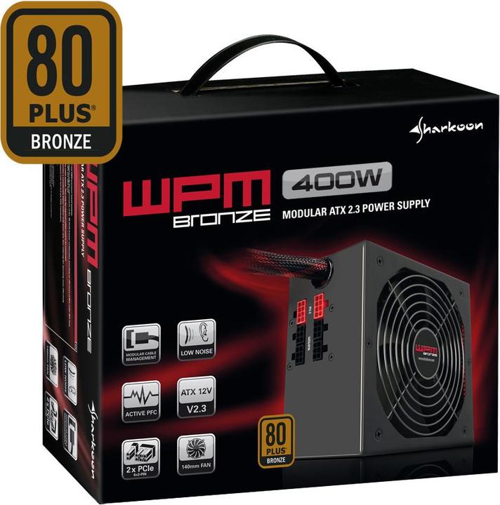 Actual product image Sharkoon WPM 400 Bronze (400 W)