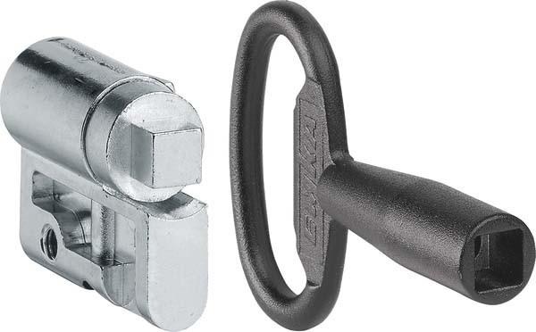 Actual product image Hager HAG MES-PHZ4K8 Profile half cylinder insert 4-kt 8mm