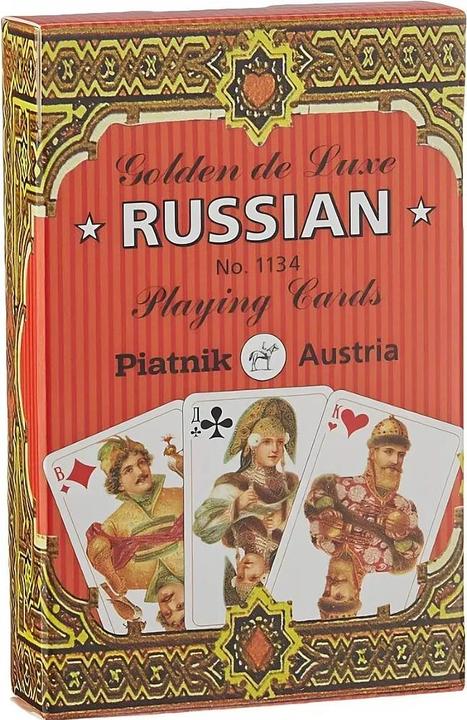 Actual product image Piatnik Golden Russian cards (2 - 6 Players)