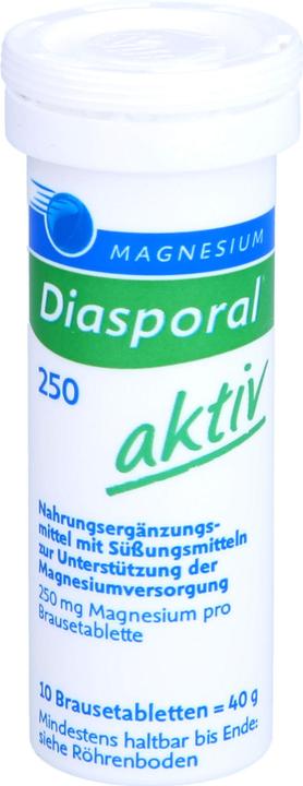 Produktbild magnesium diasporal Magnesium-Diasporal 250 aktiv Brausetabletten, 20 St. Tabletten (20 Stk., Brausetablette)