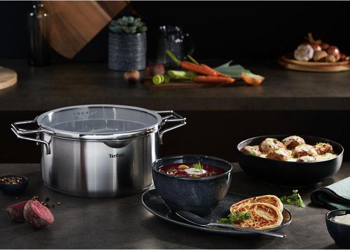 Actual product image Tefal Nordica Stewpot 20 cm (20 cm, Pot, Stainless steel)