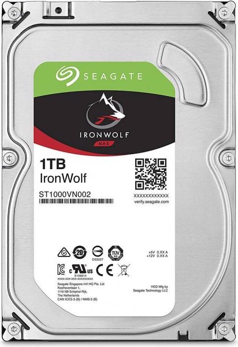 Actual product image Seagate Harddisk IronWolf 3.5" SATA 1 TB (1 TB, 3.5", CMR)