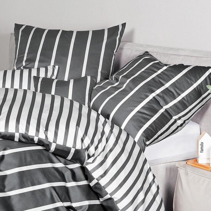Produktbild Janine Mako-Satin Bettwäsche modern classic (Kopfkissenbezug, 40 x 80 cm)