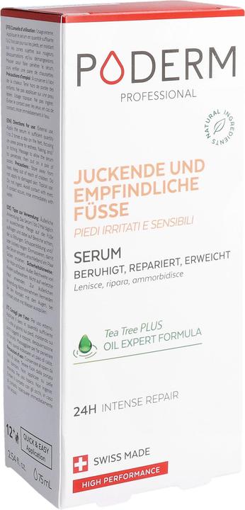 Image du produit Poderm Sérum démangeaisons et pieds sensibles (Crème et gel pour les pieds, 75 ml)