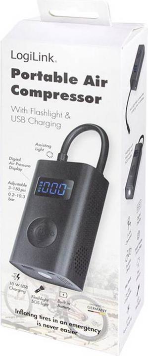 Produktbild LogiLink Luftdruckkompressor (4000 mAh, 14.80 Wh)