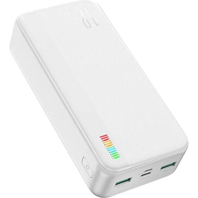 Joyroom Dazzling 12W Power Bank 30000mAh JR-T018 (white), Powerbank, Weiss
