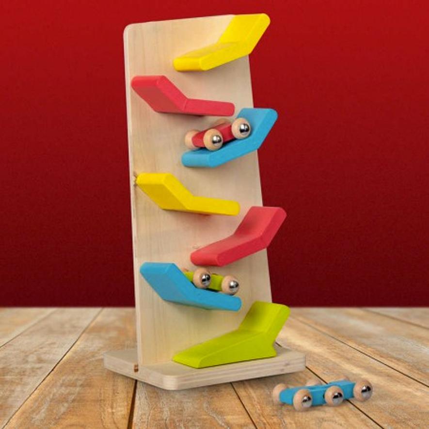 Thumbnail - Obilo, Fördertechnik, Tobar - Wooden Cars Click Clack Track