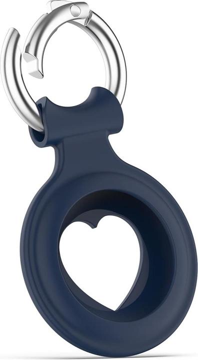 Produktbild Screenguard Apple Airtag Liquid Silikon Heart Case mit Anhänger