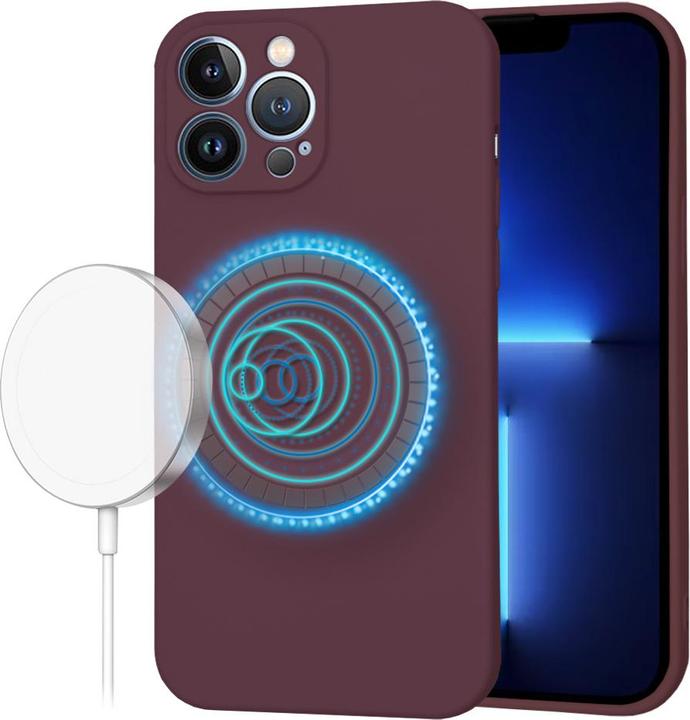 Produktbild Techsuit - SoftFlex MagSafe - iPhone 13 Pro Max - Plum Red (Apple iPhone 13 Pro Max)