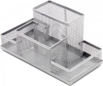 Produktbild Forpus Pencil case, silver, empty, 4, perforated metal 1005-013