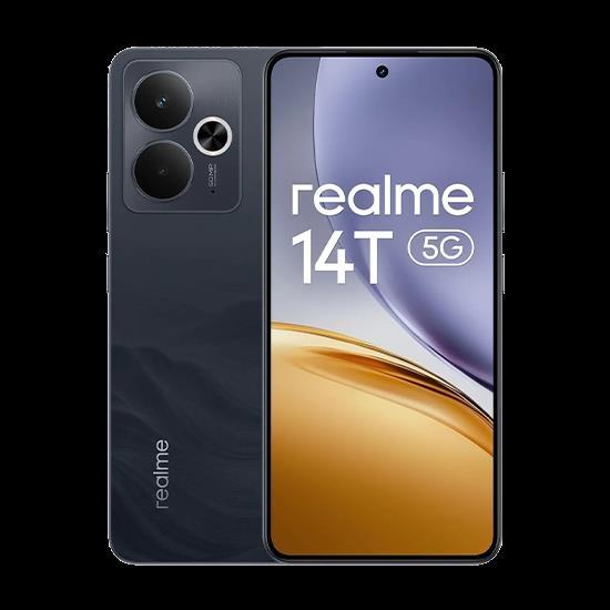 Actual product image realme 14T (256 GB, Obsidian Black, 6.67", Dual SIM, 5G)