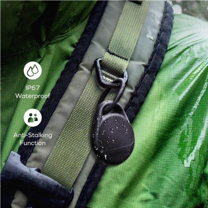 Actual product image Momax Pinpop Duo Find My Locator (Black)