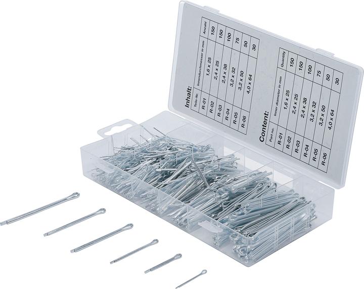 BGS Assortiment de goupilles fendues
