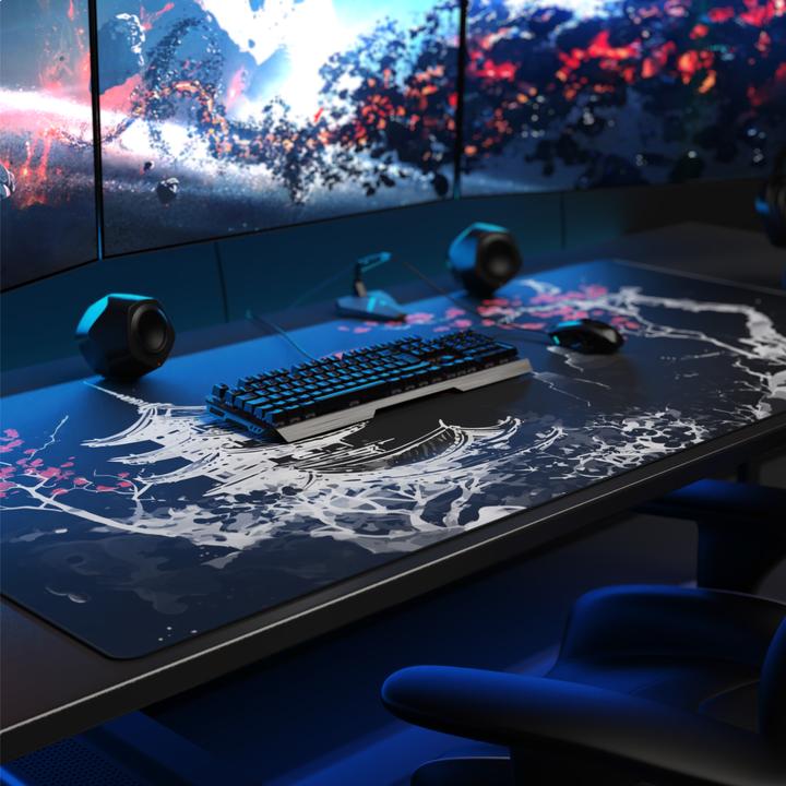 Image du produit Titanwolf Gaming Mauspad, XXXL Speed Mausmatte 1200 x 600 mm, Geschwindigkeit & Präzision, Japan Ink Black (XXL)