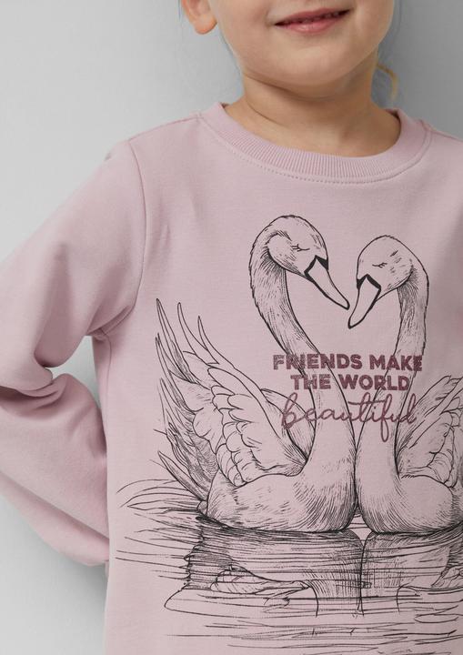 Produktbild s.Oliver Sweatshirt Kuscheliges Sweatshirt mit Glitzerprint (92)